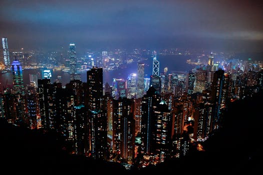 Sky Jewel Ritz Carlton Hong Kong Tower Above the Harbour Skyline